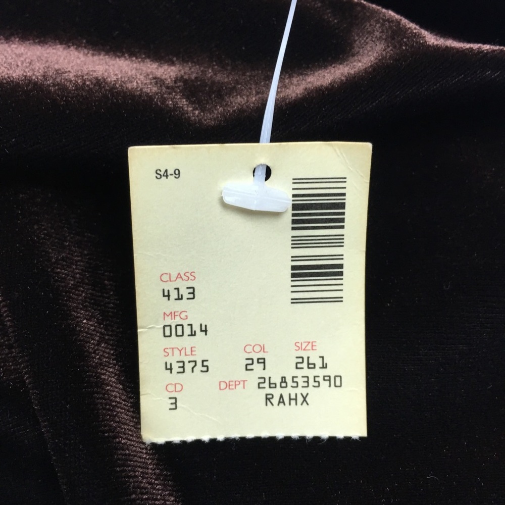 Avenue Plus Size Brown Velvet Pull-On Skirt - Picture 5 of 5
